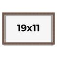 thumbnail image 1 of 19x11 Shadow Box Frame Brown | 1.125 inches Deep Real Wood Rustic Shadowbox Display Frame | UV, 1 of 5