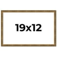 thumbnail image 1 of 19x12 Frame Gold Solid Wood Picture Frame - Complete Modern Photo Frame Includes UV Acrylic, 1 of 8