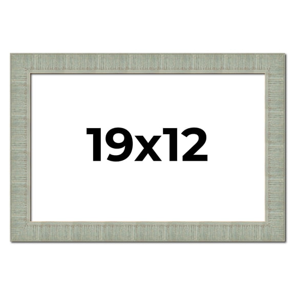 19x12 Frame Green Desert Pear Solid Wood Picture Frame | 1.625 Inch Moulding Width | Interior Frame