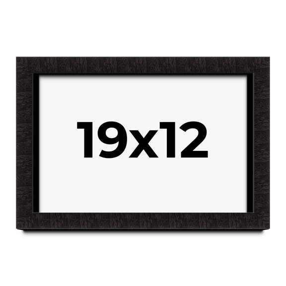 19x12 Shadow Box Black Solid Wood Display Picture Frame | 1 Inch Rabbet Depth | | 1.375 Inch