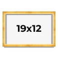 thumbnail image 1 of 19x12 Shadow Box Frame Gold | 1.625 Inches Deep Real Wood Traditional Shadowbox Display Frame | UV, 1 of 5
