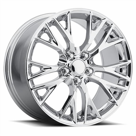 19x12" Size Fits FR 22 C7 Z06 for Corvette Chrome Wheel - 5x4.75" Bolt-Pattern - 59mm Offset - 70.3mm Hub-Size