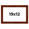 thumbnail image 1 of 19x12 Walnut Brown Veneer Real Wood Picture Frame Width 1.75 inches | Interior Frame Depth 0.5, 1 of 8