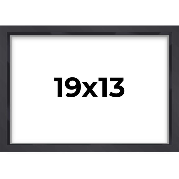 19x13 Black Shadowbox Frame - Interior Size 19x13 by 1 Inches - Made to Display Items Up To 1 Inches Deep
