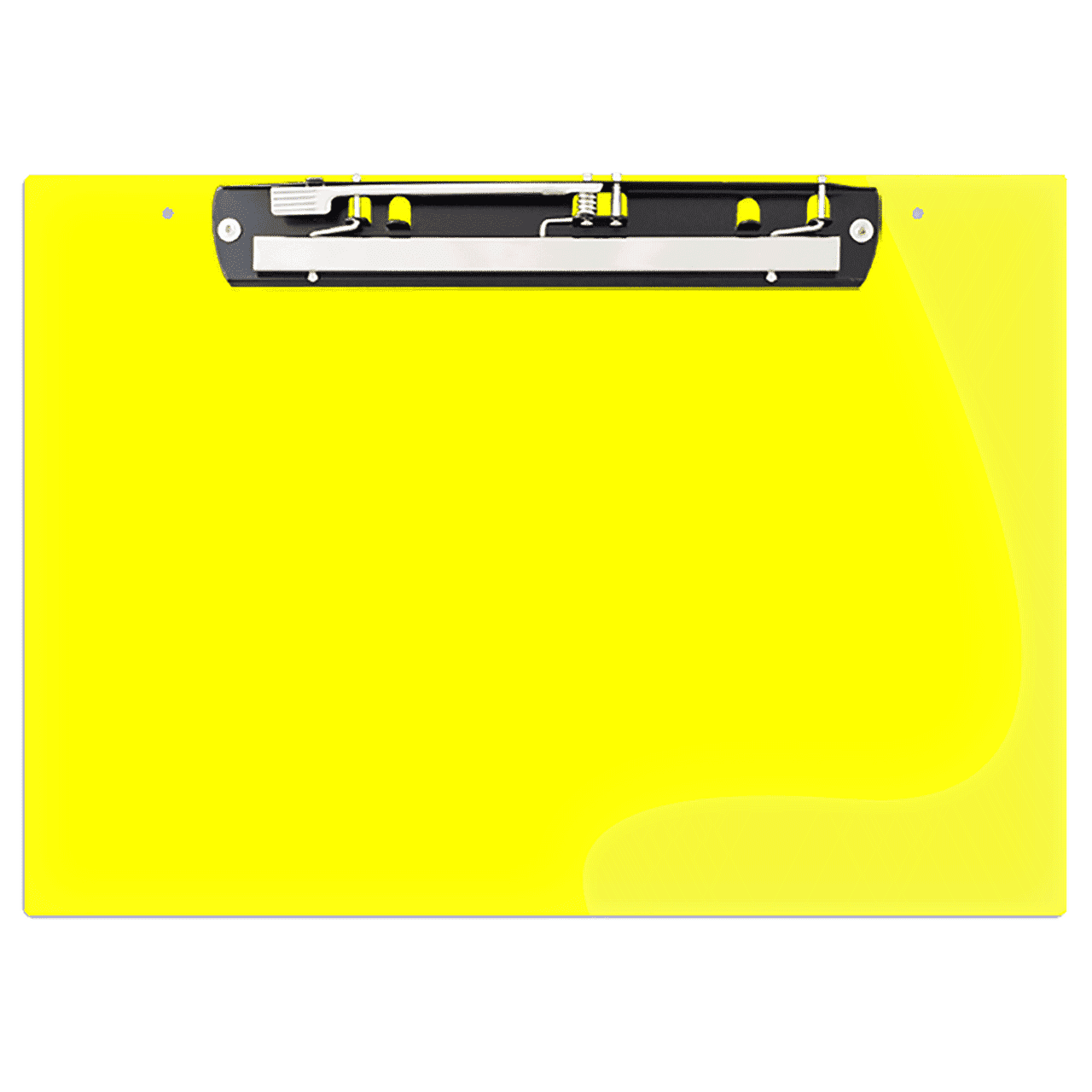 Ruby Paulina 19x13 Clipboard Acrylic Panel Featuring an 11" Hinge Clip Yellow