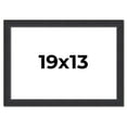 thumbnail image 1 of 19x13 Frame Black Real Wood Picture Frame Width 1.25 Inches | Interior Frame Depth 0.5 Inches |, 1 of 8