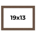 thumbnail image 1 of 19x13 Frame Brown Farmhouse Solid Wood Picture Frame Width 1.5 Inches | Interior Frame Depth 0.5, 1 of 8