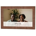 thumbnail image 1 of 19x13 Frame Brown Farmhouse Solid Wood Picture Frame Width 1.5 Inches | Interior Frame Depth 0.5, 1 of 8