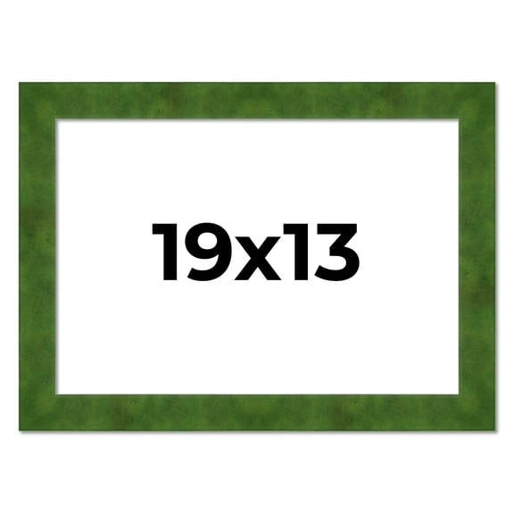 19x13 Frame Green Burl Solid Wood Picture Frame | 1.75 Inches Moulding Width | Interior Frame Depth