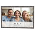 thumbnail image 1 of 19x13 Frame Silver Grey Distressed Solid Wood Picture Frame | 0.75 Inch Moulding Width | Interior, 1 of 8