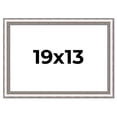 thumbnail image 1 of 19x13 Frame Silver Real Wood Picture Frame Width 1.25 Inches | Interior Frame Depth 0.5 Inches |, 1 of 8