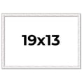 thumbnail image 1 of 19x13 Frame White Real Wood Picture Frame Width 0.75 inches | Interior Frame Depth 0.5 inches |, 1 of 8