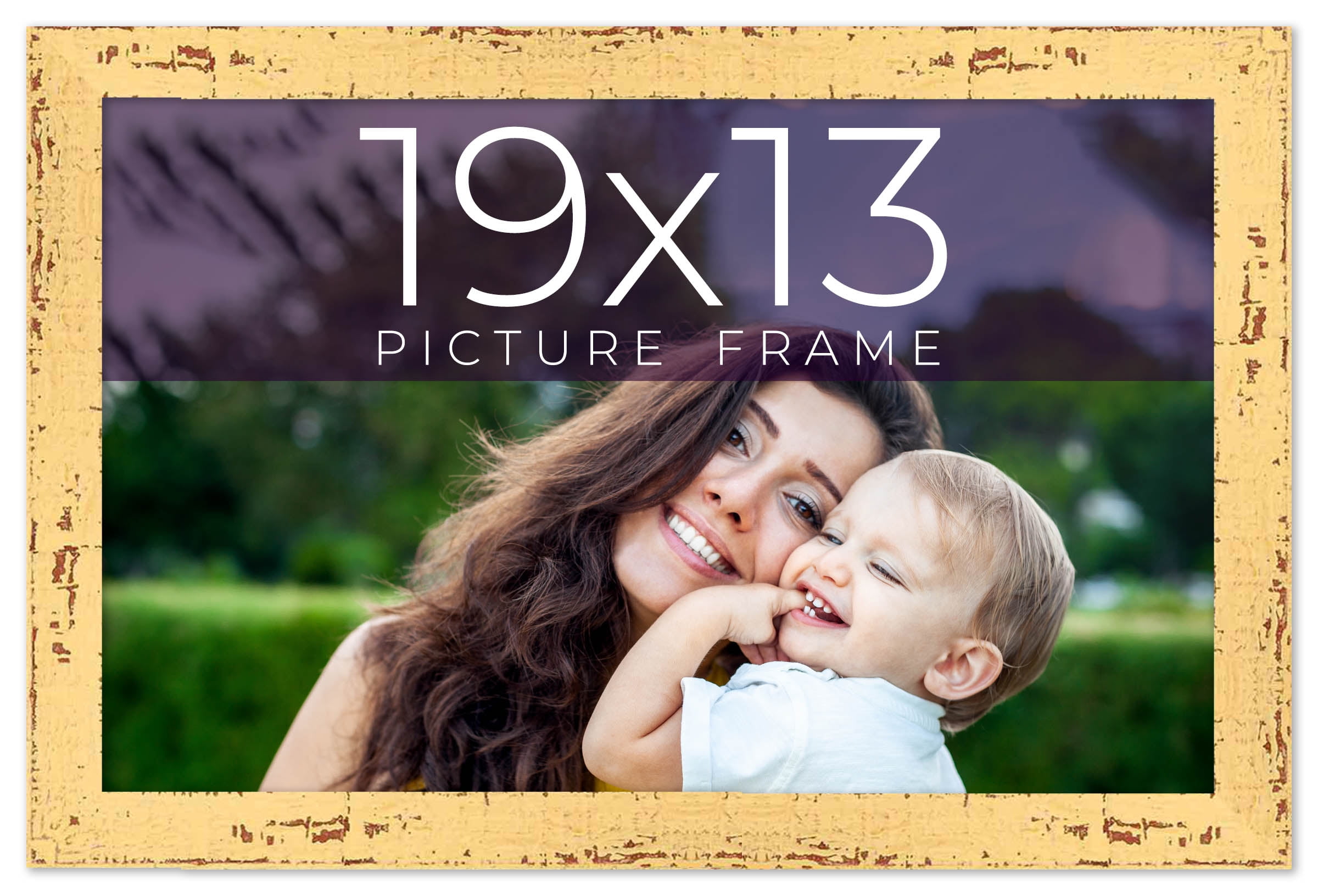 19x13-Frame-Yellow-Real-Wood-