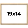 thumbnail image 1 of 19x14 Frame Beaded Gold Solid Wood Picture Frame | 0.75 Inches Moulding Width | Liscio Oro, 1 of 8