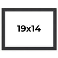 thumbnail image 1 of 19x14 Frame Black Real Wood Picture Frame Width 1.25 Inches | Interior Frame Depth 0.5 Inches |, 1 of 8