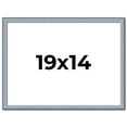 thumbnail image 1 of 19x14 Frame Blue Scuffed Farm Board Solid Wood Picture Frame Width 0.75 Inches | Interior Depth 0.5, 1 of 8