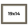 thumbnail image 1 of 19x14 Frame Brown Solid Wood Picture Frame | 1.75 Inch Moulding Width | Austin Frame Complete with, 1 of 8