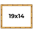 thumbnail image 1 of 19x14 Frame Gold Bamboo Solid Wood Picture Frame | 1 Inch Moulding Width | Interior Frame Depth, 1 of 8