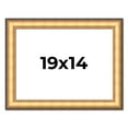 thumbnail image 1 of 19x14 Frame Gold Plein Aire Solid Wood Picture Frame Width 2 Inches | Interior Frame Depth 0.5, 1 of 8