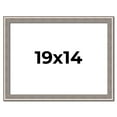 thumbnail image 1 of 19x14 Frame Grey Real Wood Picture Frame Width 1.25 inches | Interior Frame Depth 0.5 inches | Hans, 1 of 8