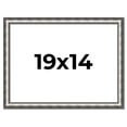 thumbnail image 1 of 19x14 Frame Silver Real Wood Picture Frame Width 1.125 Inches | Interior Frame Depth 0.5 Inches |, 1 of 8