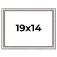 thumbnail image 1 of 19x14 Frame Silver Real Wood Picture Frame Width 1.25 Inches | Interior Frame Depth 0.5 Inches |, 1 of 8