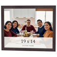 thumbnail image 1 of 19x14 Rustic Brown Real Wood Picture Frame Width 0.75 inches | Interior Frame Depth 0.5 inches |, 1 of 8