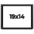 thumbnail image 1 of 19x14 Shadow Box Frame Black | 2 Inches Deep Real Wood Contemporary Shadowbox Display Frame | UV, 1 of 4