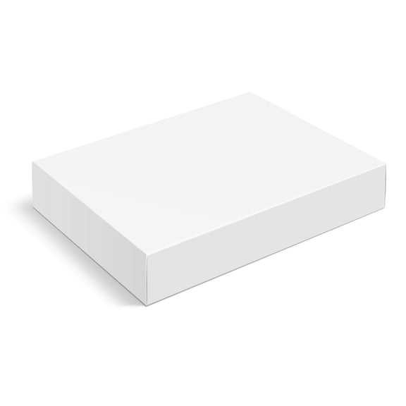 19x14x4 1/2 Inch Half Sheet White Cake Box / Bakery Box, 6 count