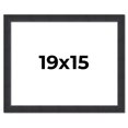 thumbnail image 1 of 19x15 Frame Black Real Wood Picture Frame Width 1.25 Inches | Interior Frame Depth 0.5 Inches |, 1 of 8