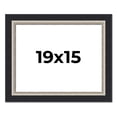 thumbnail image 1 of 19x15 Frame Black Real Wood Picture Frame Width 2.25 Inches | Interior Frame Depth 0.5 Inches |, 1 of 8