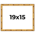 thumbnail image 1 of 19x15 Frame Gold Bamboo Picture Frame - Complete Modern Photo Frame Includes UV Acrylic Shatter, 1 of 8