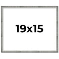 thumbnail image 1 of 19x15 Frame Silver Grey Distressed Solid Wood Picture Frame | 0.75 Inch Moulding Width | Interior, 1 of 8