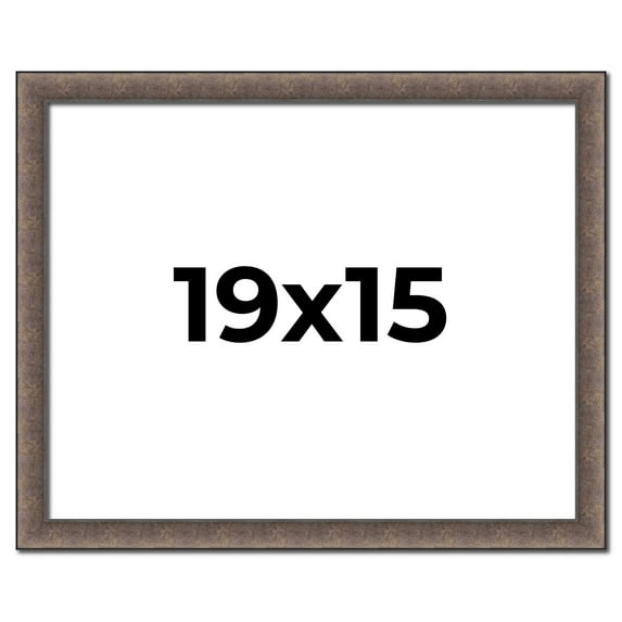 19x15 Frame Silver Real Wood Picture Frame Width 1.25 Inches | Interior Frame Depth 0.5 Inches |
