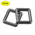 thumbnail image 1 of 19x15mm Rectangle Buckles Zinc Alloy Black 8Pack, 1 of 5