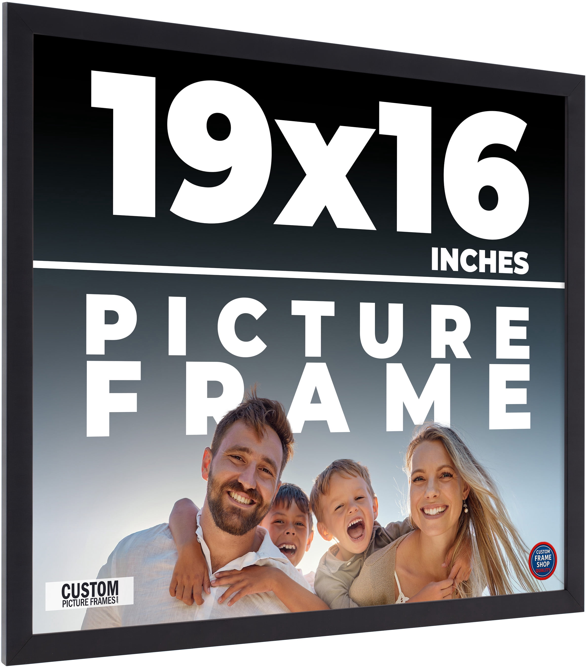 19x16 Frame Black Real Wood Picture Frame Width 0.75 inches | Interior ...