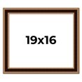 thumbnail image 1 of 19x16 Frame Gold Brown Plein Air Vintage Solid Wood Picture Frame | 1.75 Inches Moulding Width |, 1 of 8