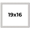 thumbnail image 1 of 19x16 Frame Silver Inner Slope Bevel Picture Frame | 1 Inch Moulding Width | 0.75 Inch Rabbet Depth, 1 of 8
