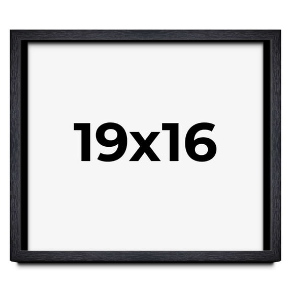 19x16 Shadow Box Frame Black | 1 Inches Deep Real Wood Farmhouse Shadowbox Display Frame | UV