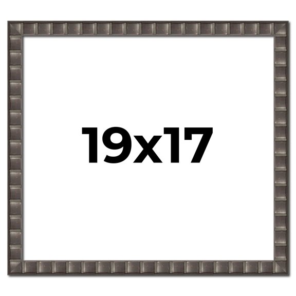 19x17 Frame Black Brown Chestnut Mosaic Solid Wood Picture Frame | 1.125 Inch Moulding Width |