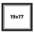 thumbnail image 1 of 19x17 Frame Black Real Wood Picture Frame Width 2.25 Inches | Interior Frame Depth 0.5 Inches |, 1 of 8