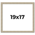 thumbnail image 1 of 19x17 Frame Grey Solid Wood Picture Frame Width 1 Inches | Interior Frame Depth 0.5 Inches |, 1 of 8