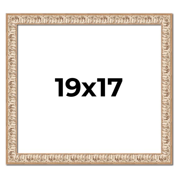 19x17 Frame White Real Wood Picture Frame Width 1.5 inches | Interior Frame Depth 0.5 inches |