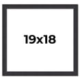 thumbnail image 1 of 19x18 Frame Black Real Wood Picture Frame Width 1.25 Inches | Interior Frame Depth 0.5 Inches |, 1 of 8