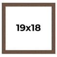 thumbnail image 1 of 19x18 Frame Brown Farmhouse Solid Wood Picture Frame Width 1.5 Inches | Interior Frame Depth 0.5, 1 of 8