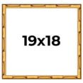 thumbnail image 1 of 19x18 Frame Gold Bamboo Solid Wood Picture Frame | 1 Inch Moulding Width | Interior Frame Depth, 1 of 8