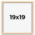 thumbnail image 1 of 19x19 Frame Beige Real Wood Picture Frame Width 0.75 inches | Interior Frame Depth 0.5 inches |, 1 of 8