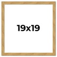 thumbnail image 1 of 19x19 Frame Beige Real Wood Picture Frame Width 1.25 inches | Interior Frame Depth 0.5 inches |, 1 of 8
