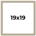 thumbnail image 1 of 19x19 Frame Grey Solid Wood Picture Frame Width 1 Inches | Interior Frame Depth 0.5 Inches |, 1 of 8