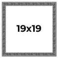 thumbnail image 1 of 19x19 Frame Silver Black Rustic Sonoma Solid Wood Picture Frame | 1.5 Inch Moulding Width |, 1 of 8